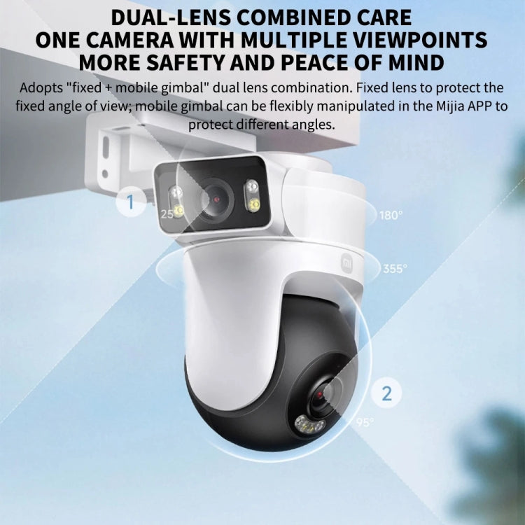 Xiaomi CW500 Dual Camera 8MP Outdoor IP66 Waterproof Support AI Detection Two-Way Voice WiFi Camera, US Plug Xiaomi CW500 Dual Camera 8MP Outdoor IP66 Waterproof Support AI Detection Two-Way Voice WiFi Camera, US Plug